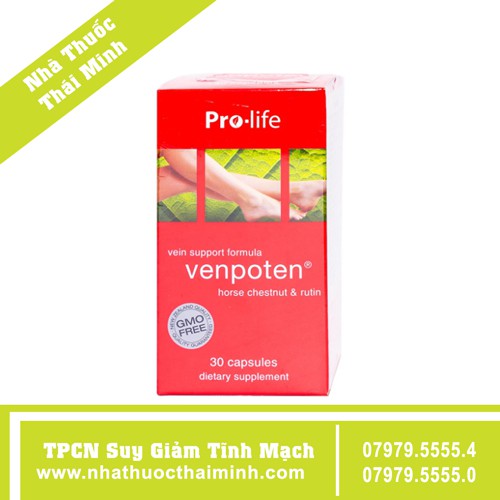Viên uống Venpoten Pro-life New Zealand Nutritionals điều trị giãn tĩnh mạch (30 viên)