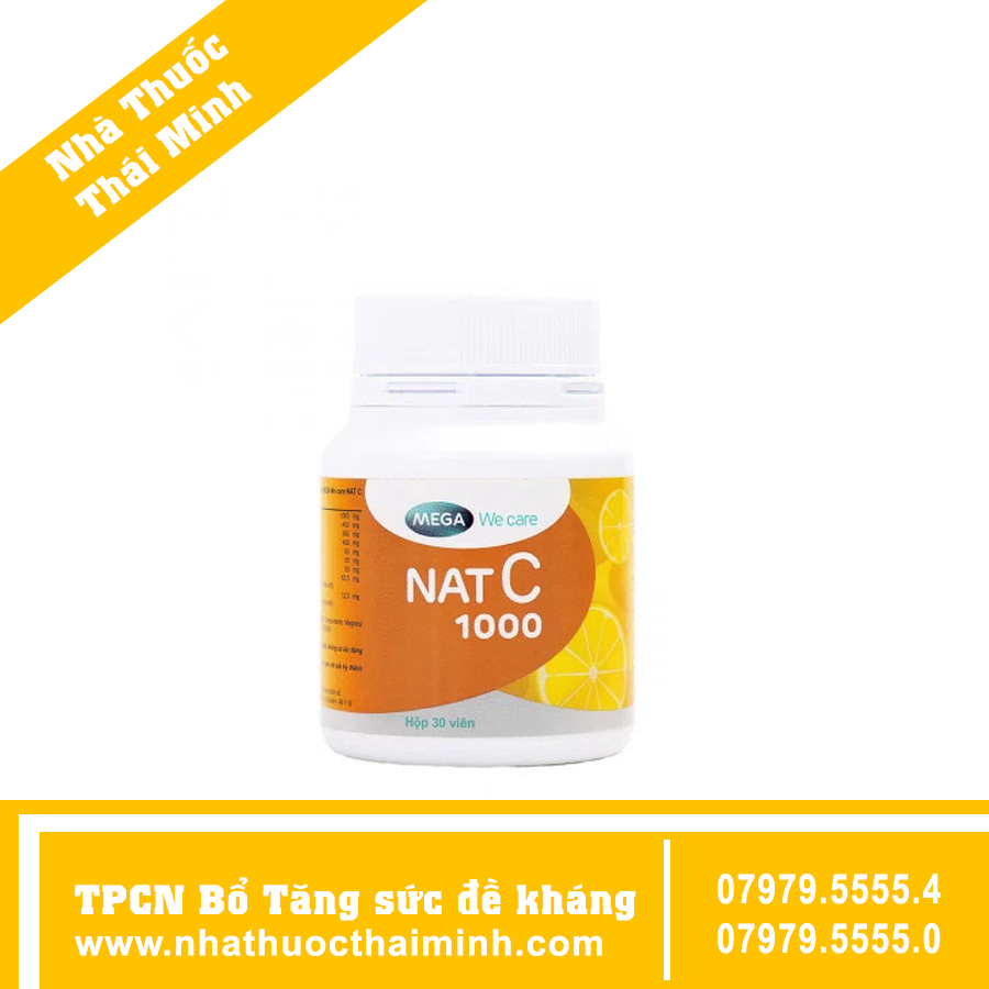 Vitamin C Nat C 1000 giúp bổ sung Vitamin C cho cơ thể