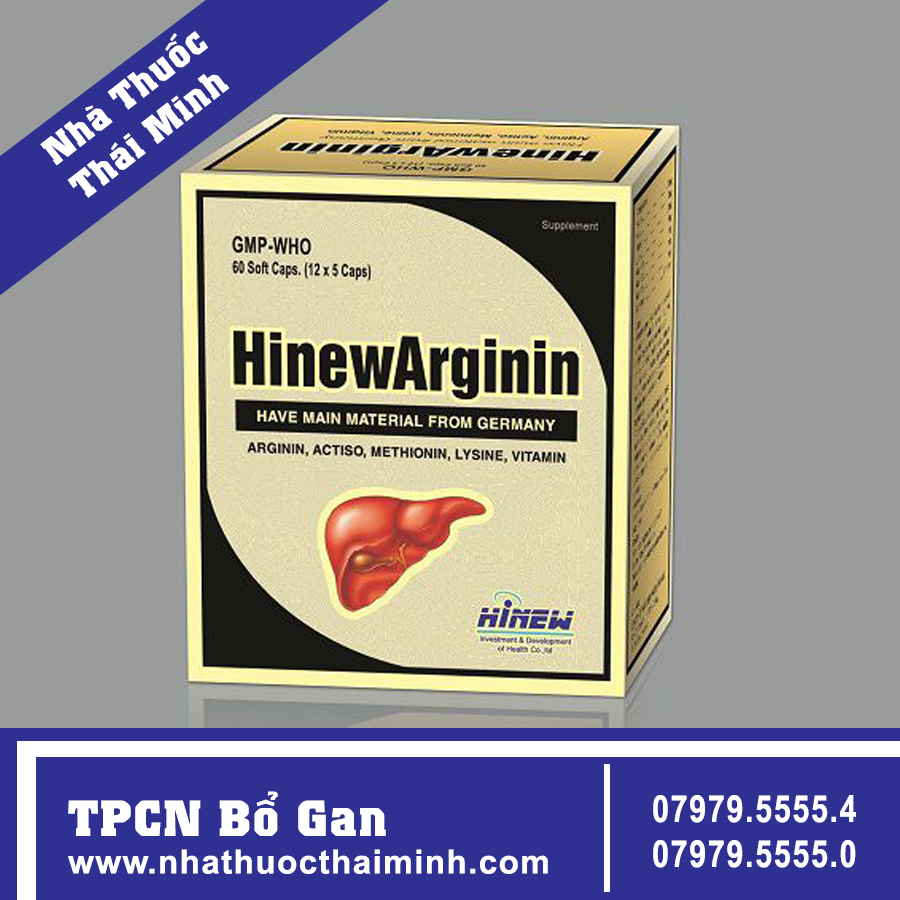 HinewArginin - Hỗ trợ tăng cường chức năng gan