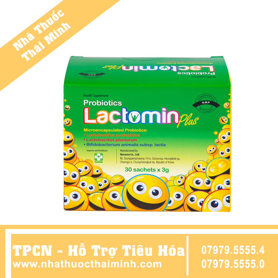 Cốm Probiotics Lactomin Plus Novarex bổ sung lợi khuẩn cho hệ tiêu hóa (3g x 30 gói)