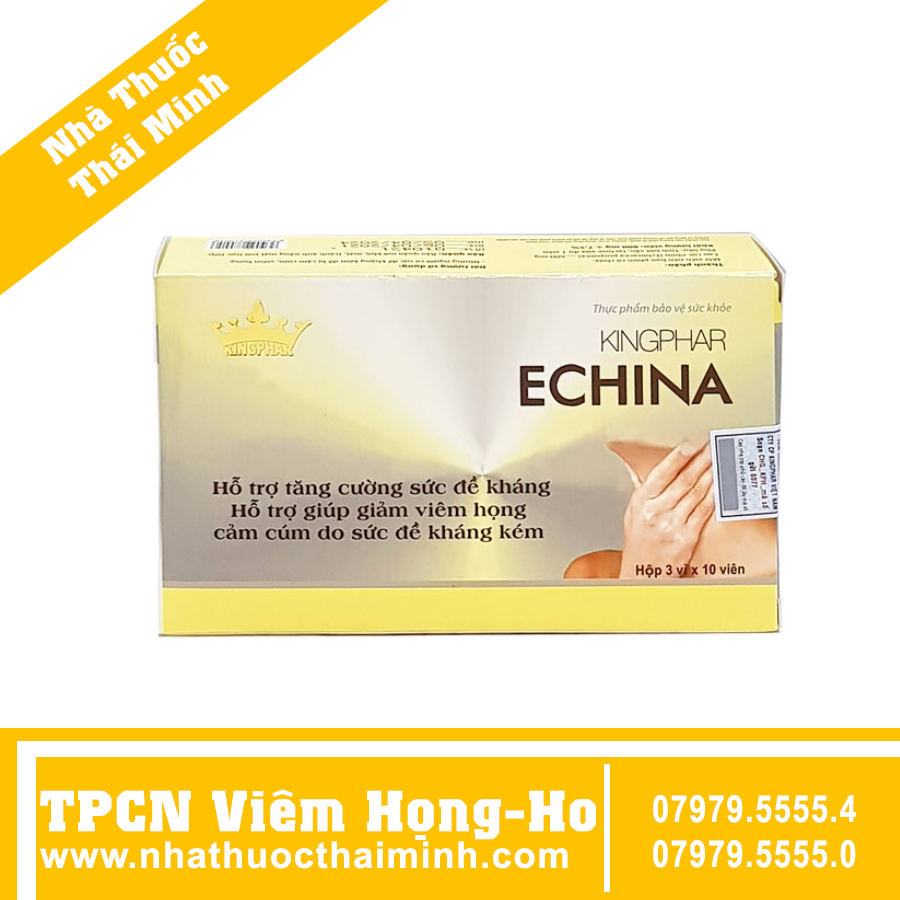 Viên uống Echina Kingphar hỗ trợ điều trị viêm họng