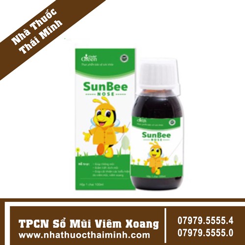Sunbee Nose - Giảm tiết mũi, thông mũi - Thành phần keo ong và thảo mộc - An toàn cho bé
