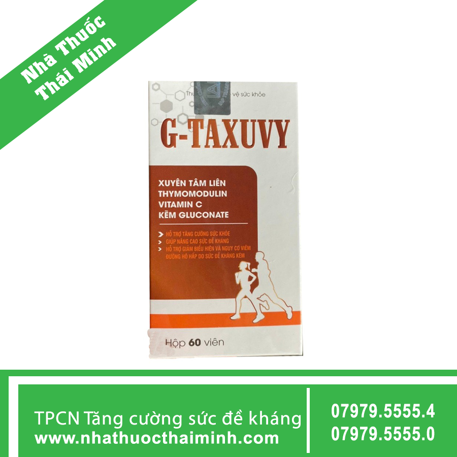 G - Taxuvy - Hỗ trợ tăng cường sức khỏe, giúp nâng cao sức đề kháng.