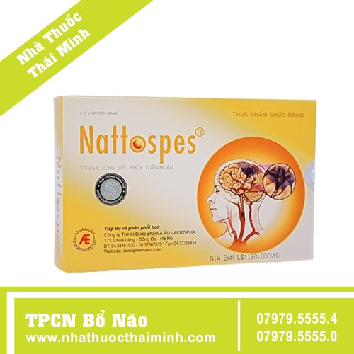 NATTOSPES - Phòng ngừa đột quỵ - Nattokinase - Natto enzym
