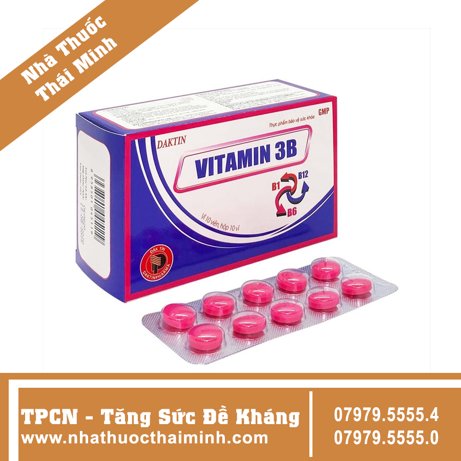 Vitamin 3B Daktin (Hộp 100 viên)