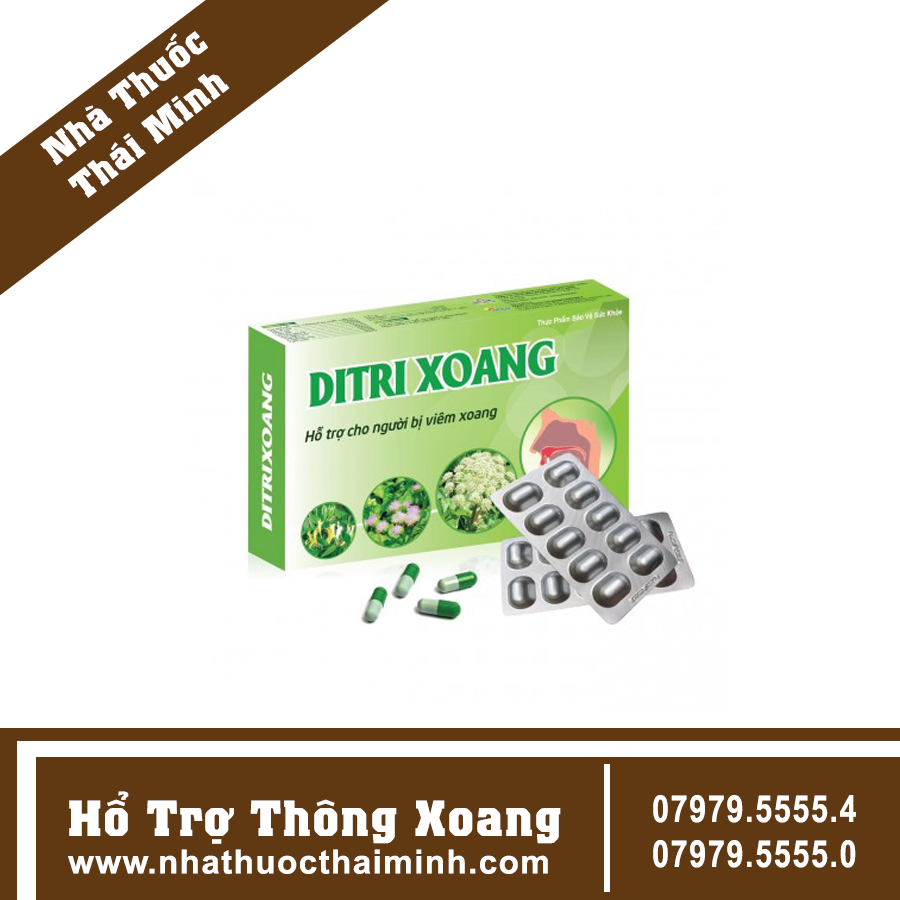 Ditri Xoang - Hỗ trợ cho người bị viêm xoang