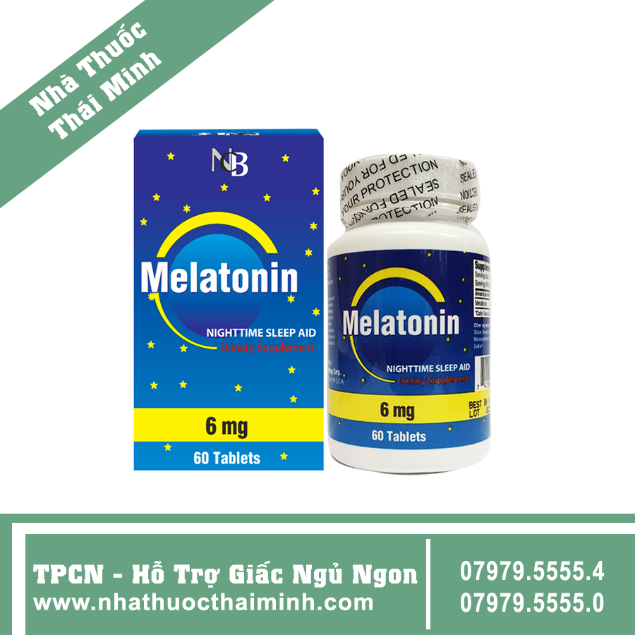 Melatonin Nighttime Sleep Aid 6mg Nuhealth