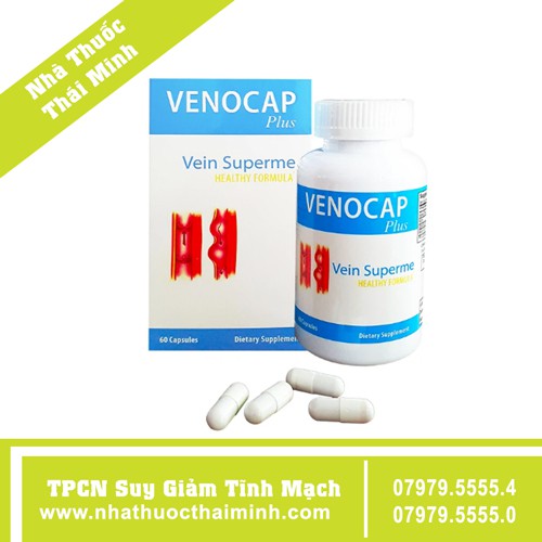 Viên uống Venocap Plus Nature Gift ngăn ngừa suy giãn tĩnh mạch, trĩ (60 viên)