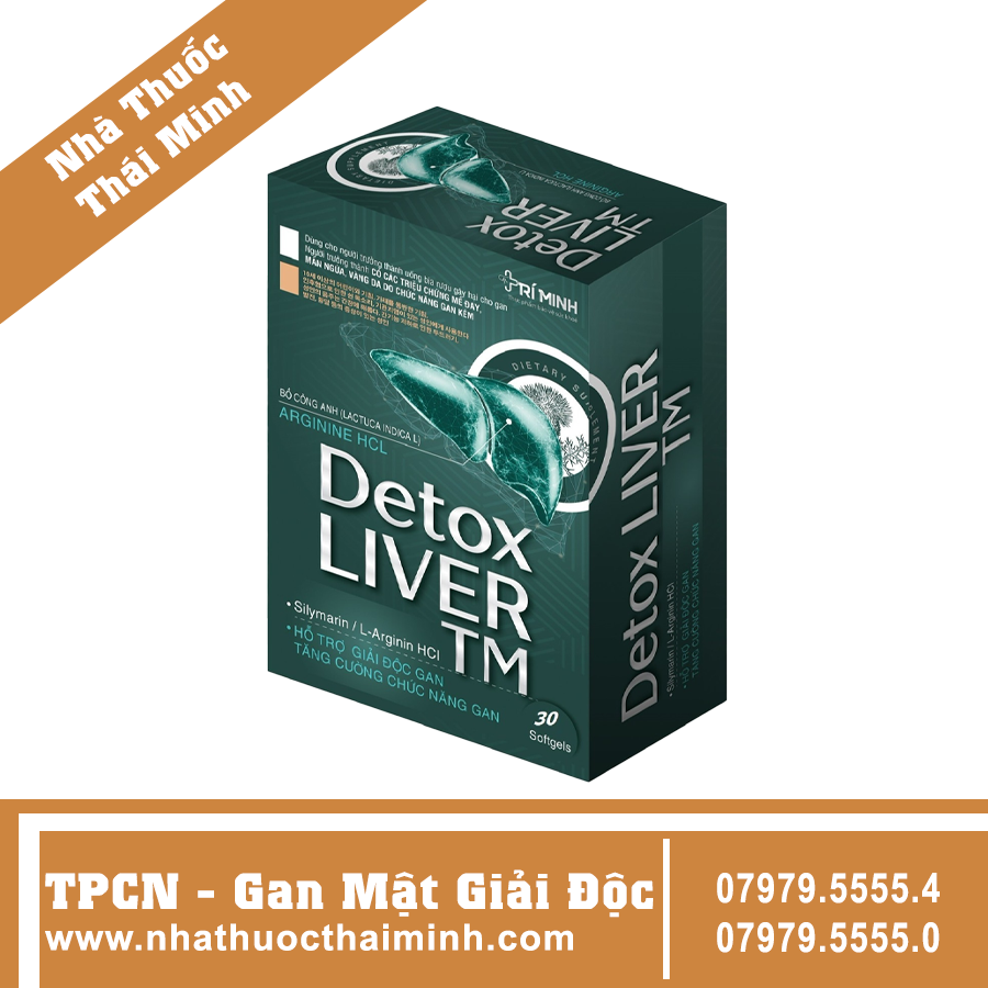 Viên uống Detox Liver TM - Hỗ trợ giải độc gan (30 viên)