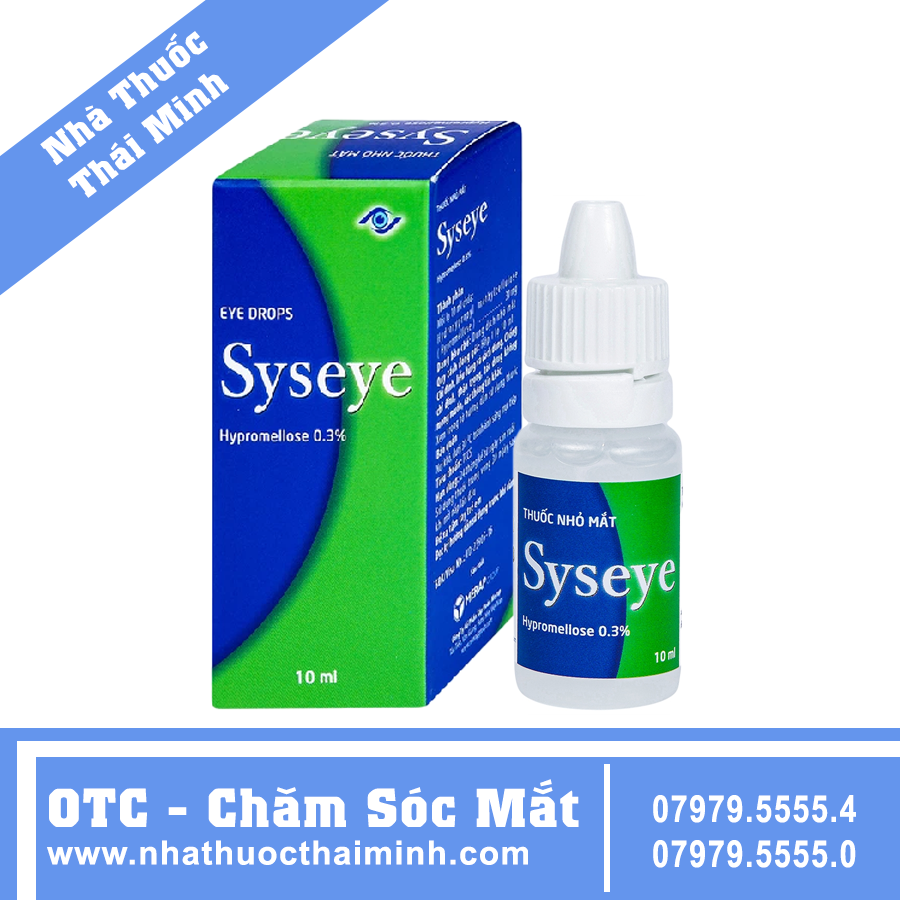 Thuốc nhỏ mắt Syseye Merap điều trị và làm giảm các cảm giác khó chịu do khô mắt (10ml)