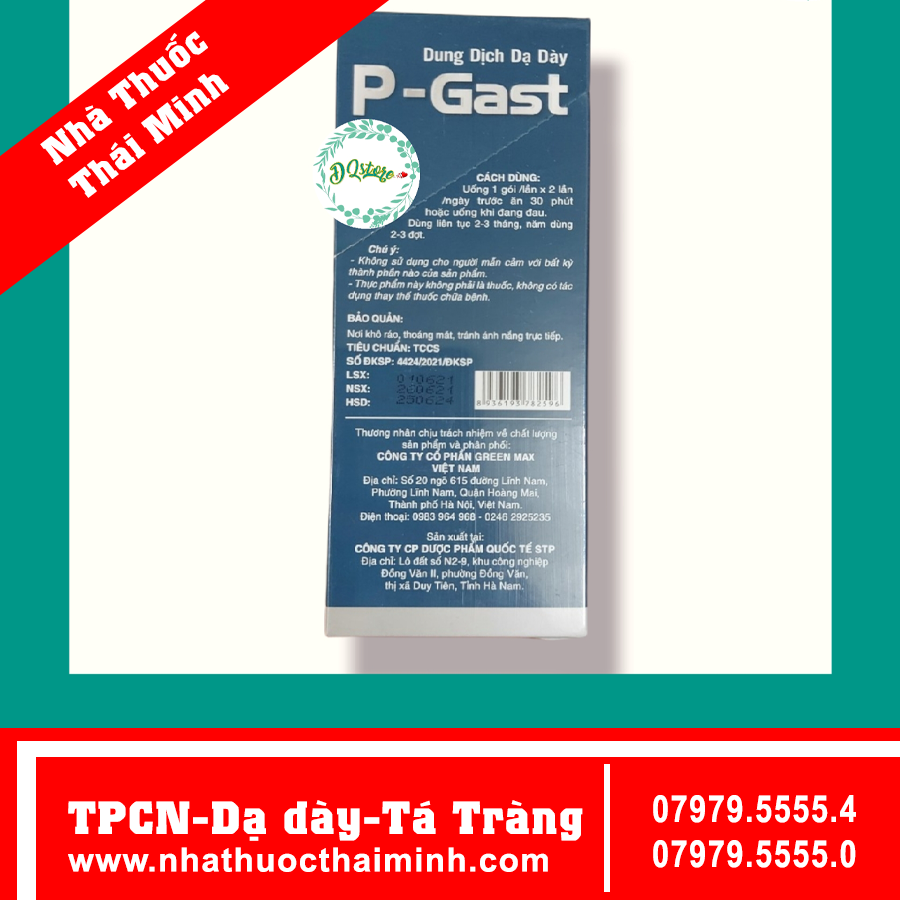Dung dịch dạ dày P-GAST - hộp 15 gói