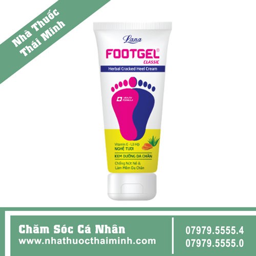 Kem Footgel Classic dưỡng da chân làm lành vết nứt nẻ gót chân (50g)
