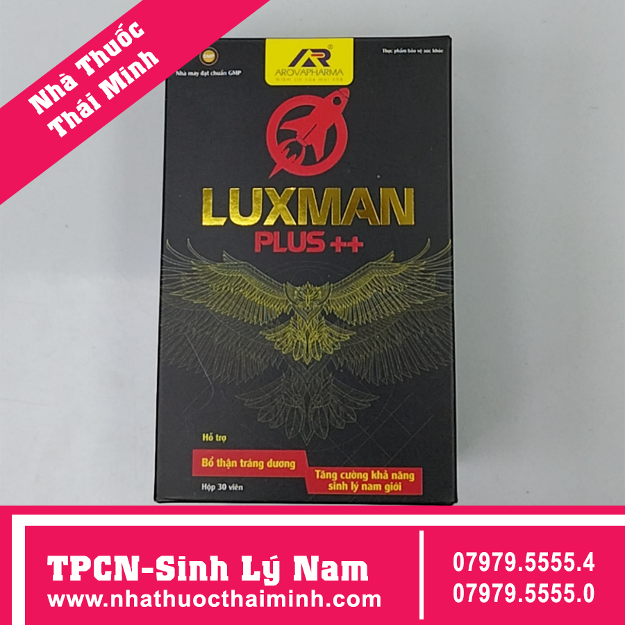 Luxman Plus++ (Hộp 30 viên) - Giúp bổ thận, tráng dương, tăng cường sinh lý