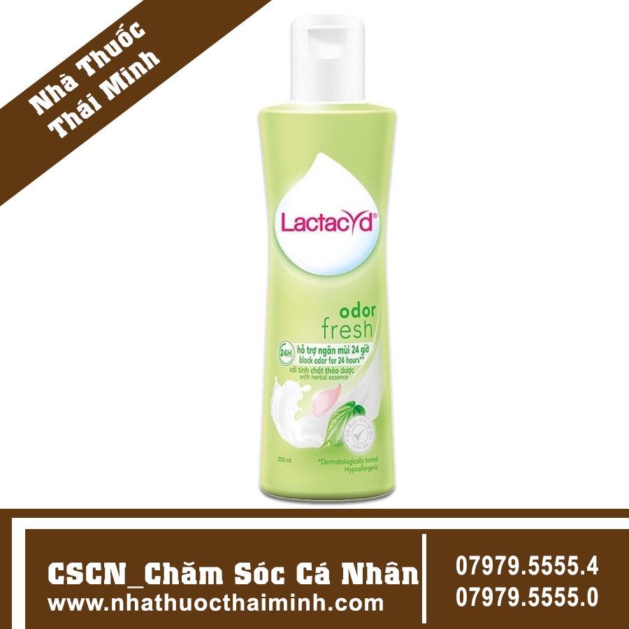 Dung dịch vệ sinh phụ nữ ngày dài tươi mát Lactacyd Odor Fresh (250ml)